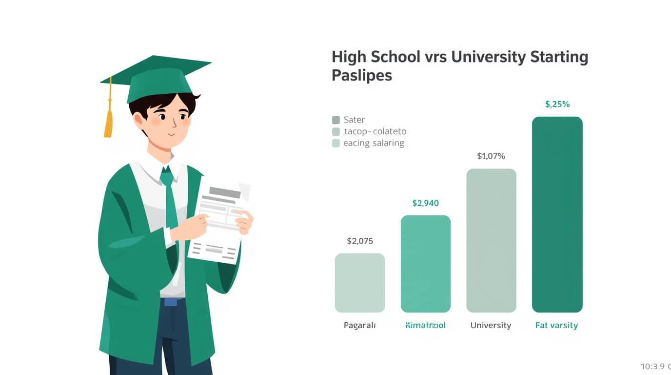 高卒初任給の手取り平均|大卒との差と年収アップ方法【2026年版】